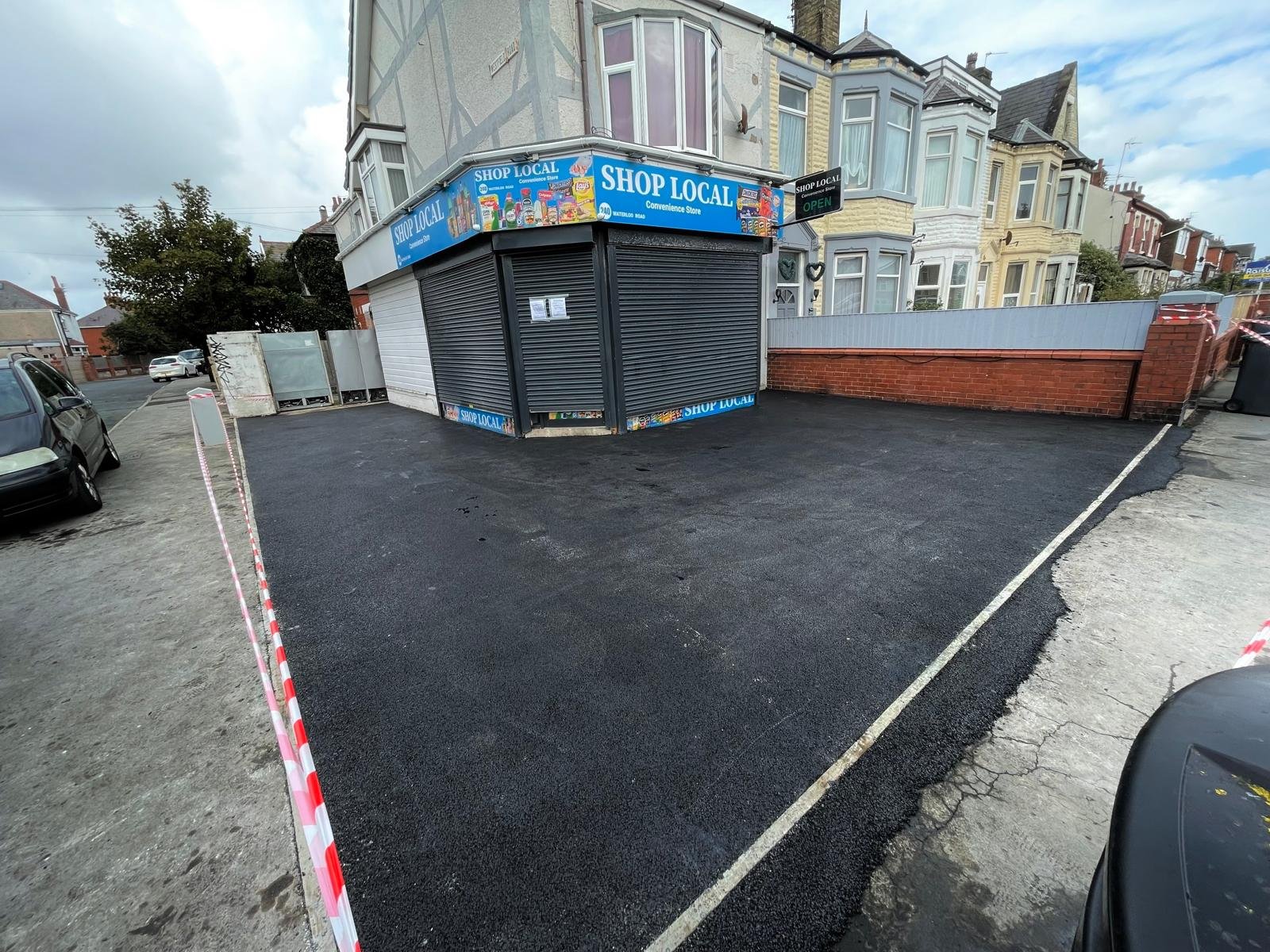 Restored driveway and forecourt surface